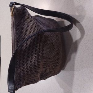 The sak vintage crocheted bag in taupe EUC